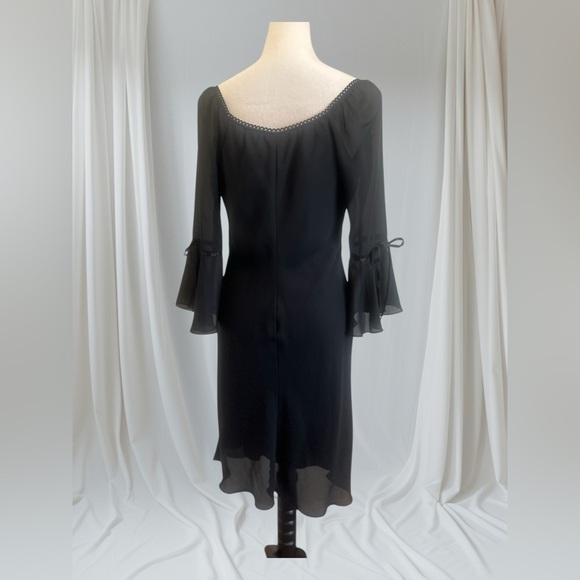 City Triangles Black Cocktail Dress with Square Neck - Picture 2 of 5